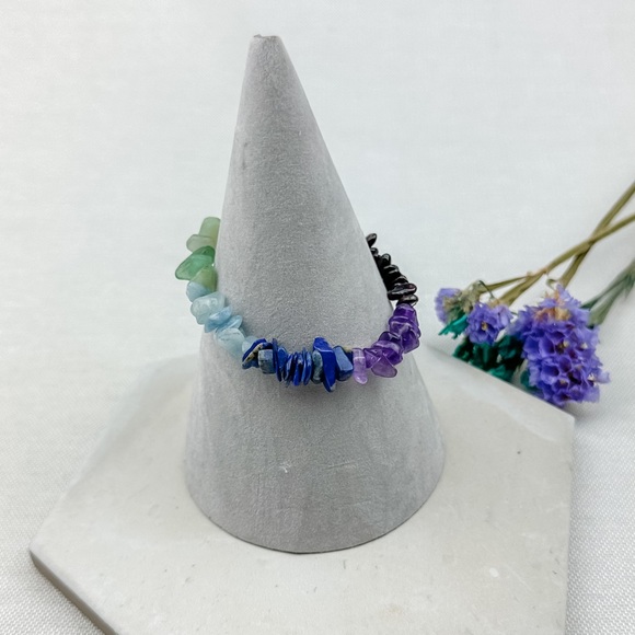 Chakra Crystal chip bracelet - Picture 6 of 10